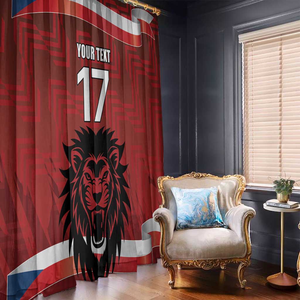 Czech Republic Football Custom Window Curtain Sporty Style LT17 - Wonder Print Shop