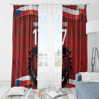 Czech Republic Football Custom Window Curtain Sporty Style LT17 - Wonder Print Shop