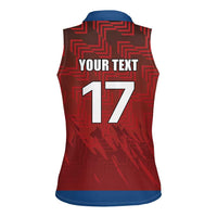 Czech Republic Football Custom Women Sleeveless Polo Shirt Sporty Style LT17 - Wonder Print Shop