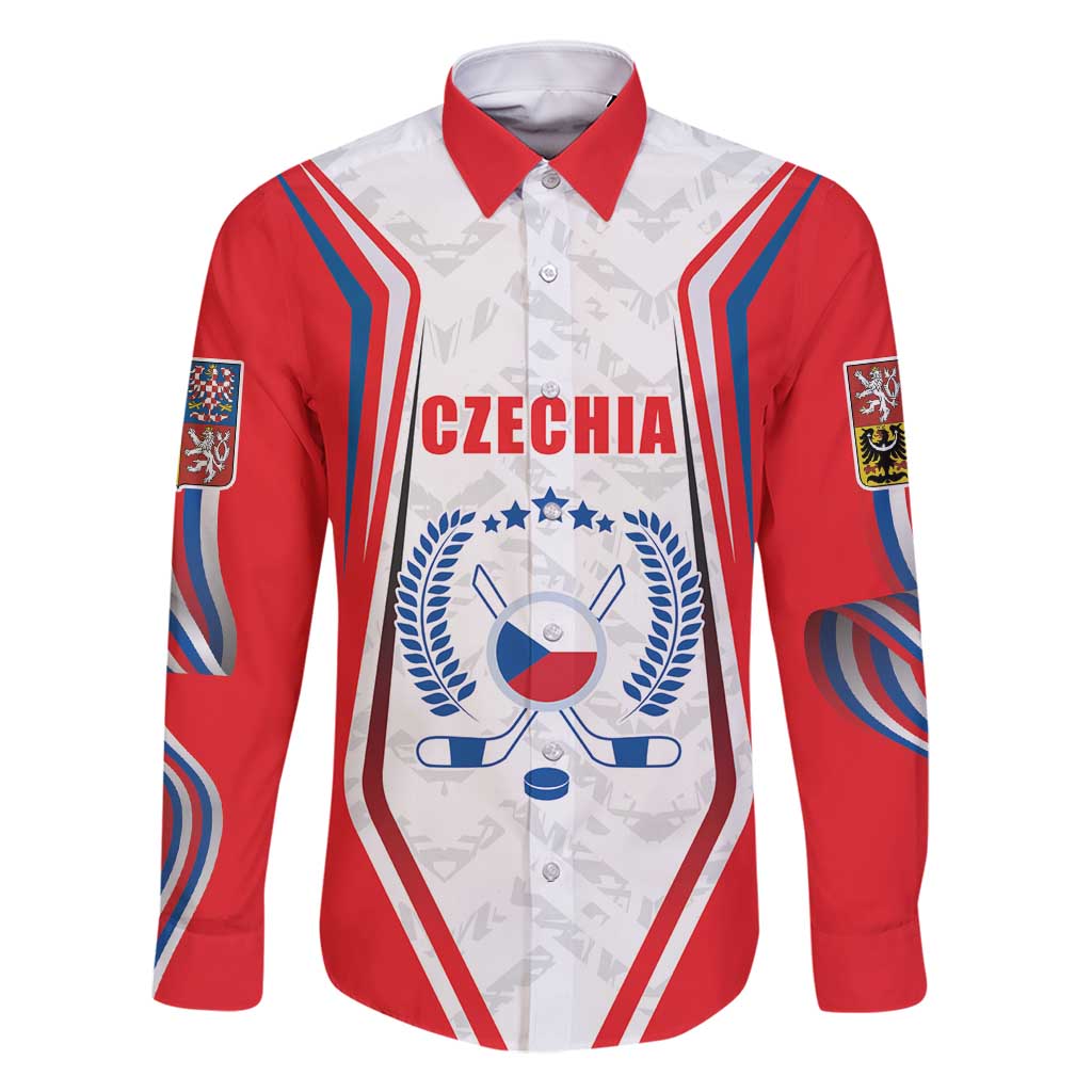 Czech Republic Ice Hockey Custom Family Matching Mermaid Dress and Hawaiian Shirt Flag Style