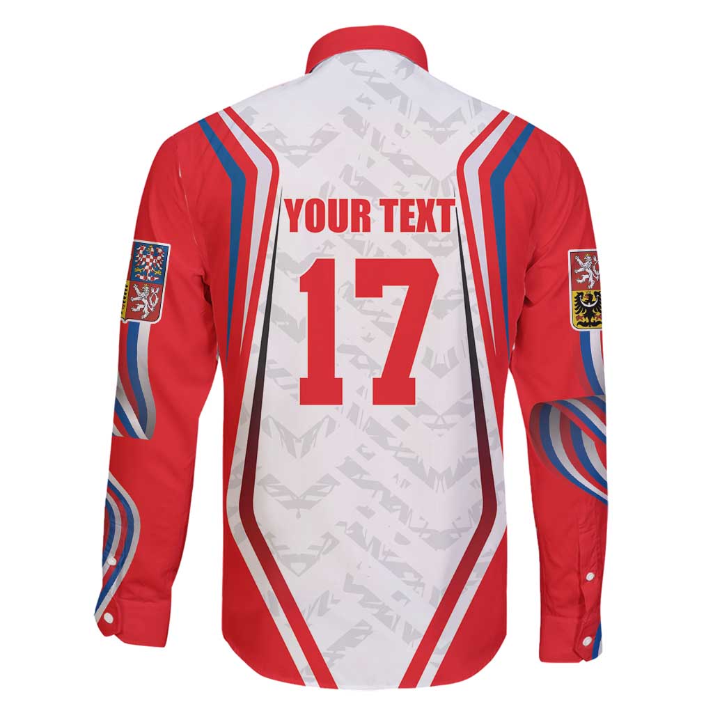 Czech Republic Ice Hockey Custom Family Matching Mermaid Dress and Hawaiian Shirt Flag Style