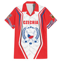 Czech Republic Ice Hockey Custom Hawaiian Shirt Flag Style