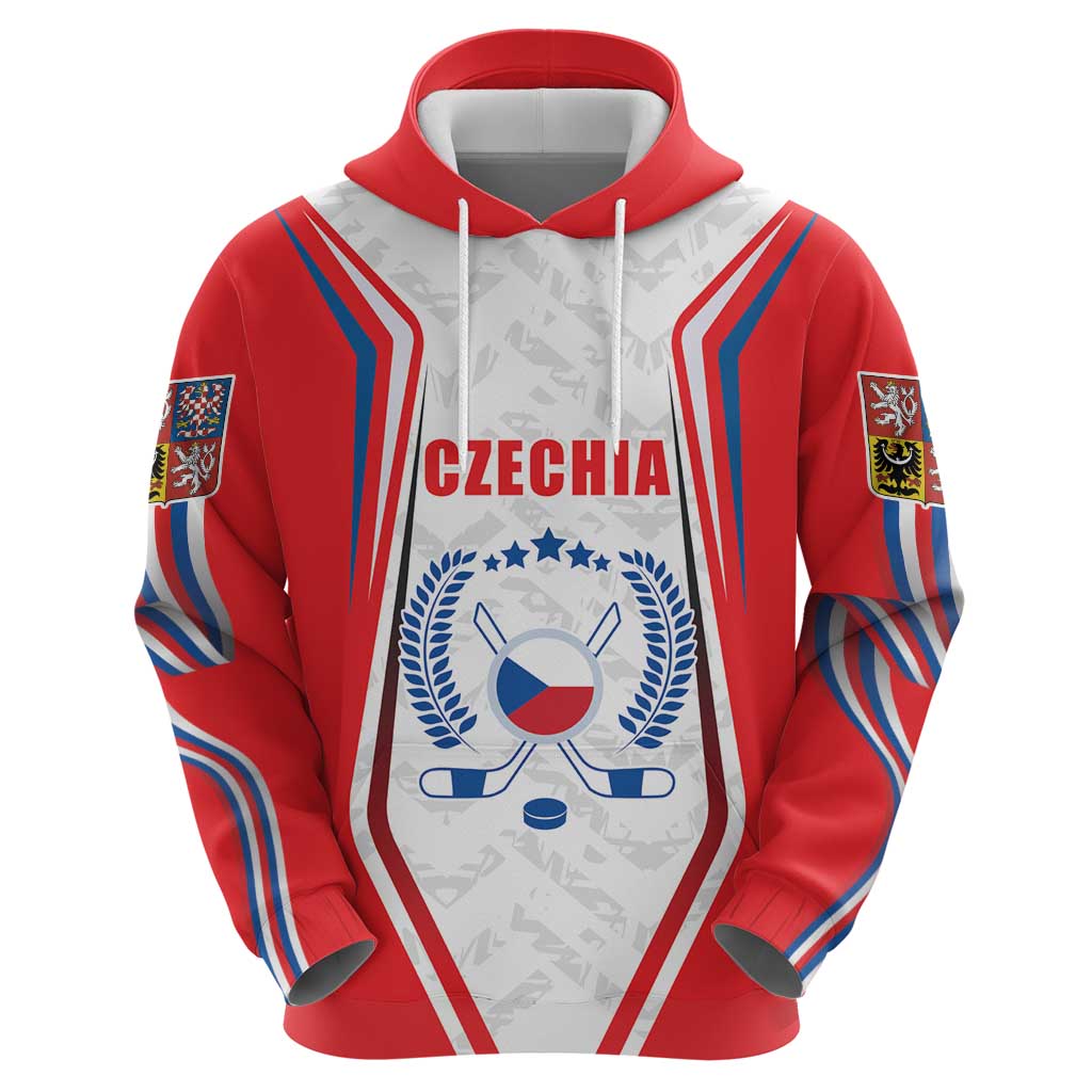 Czech Republic Ice Hockey Custom Hoodie Flag Style