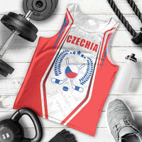 Czech Republic Ice Hockey Custom Men Tank Top Flag Style