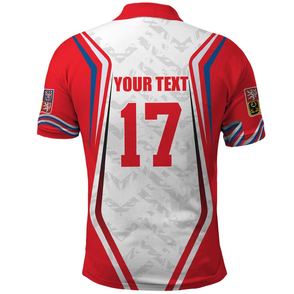 Czech Republic Ice Hockey Custom Polo Shirt Flag Style
