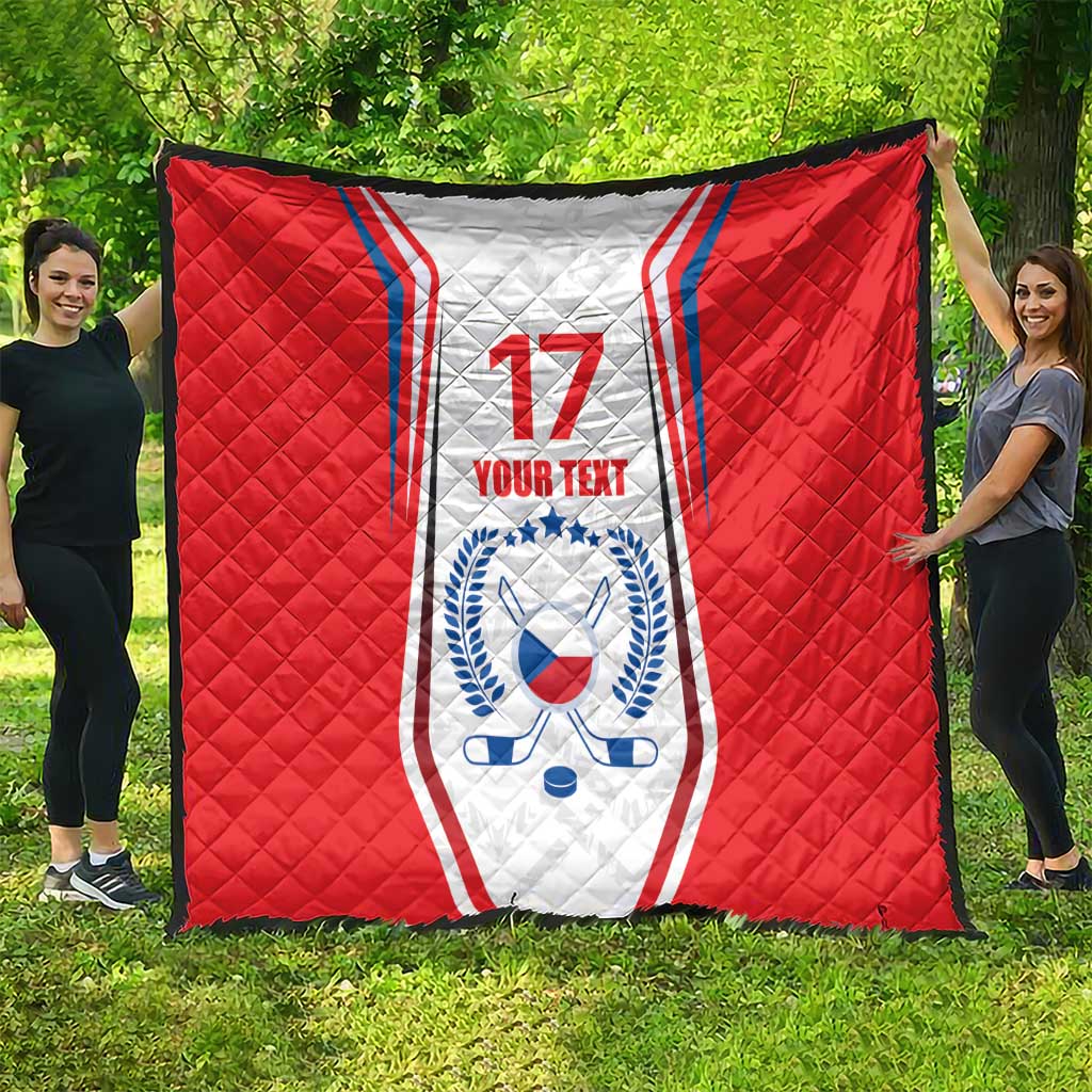 Czech Republic Ice Hockey Custom Quilt Flag Style LT17 - Wonder Print Shop