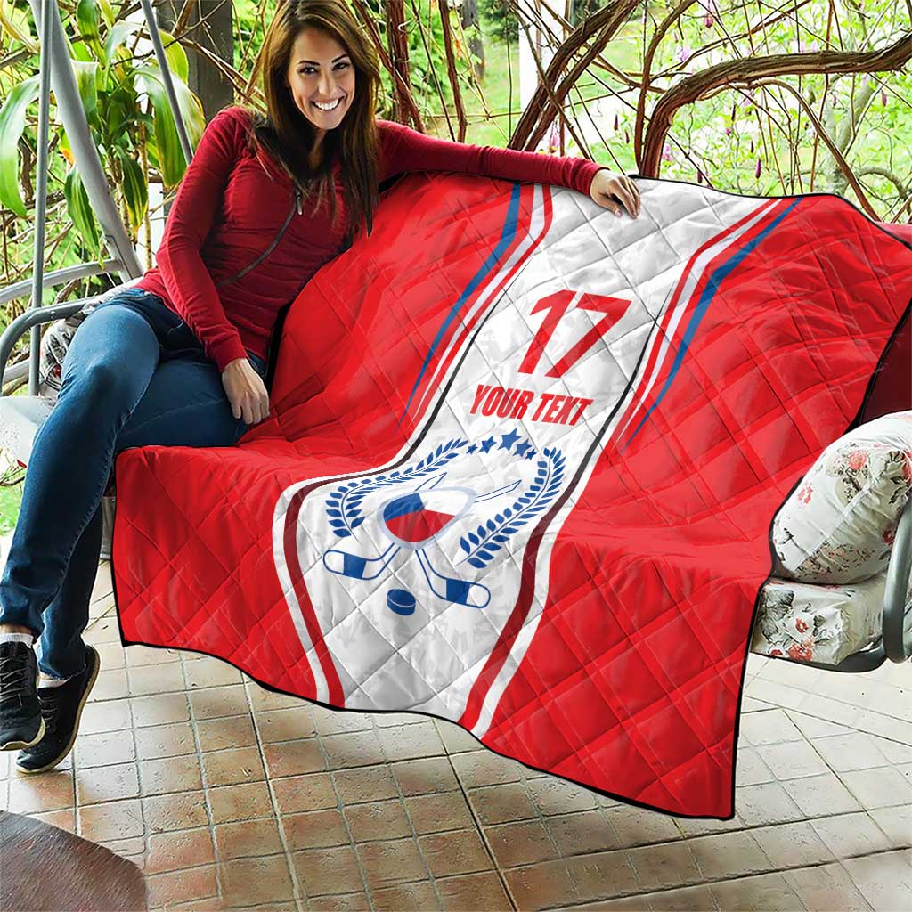 Czech Republic Ice Hockey Custom Quilt Flag Style LT17 - Wonder Print Shop
