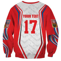 Czech Republic Ice Hockey Custom Sweatshirt Flag Style LT17 - Wonder Print Shop