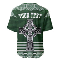 Personalized Celtic Cross Shamrock Ireland Baseball Jersey Celtic Knot with Shamrock