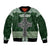Personalized Celtic Cross Shamrock Ireland Bomber Jacket Celtic Knot with Shamrock