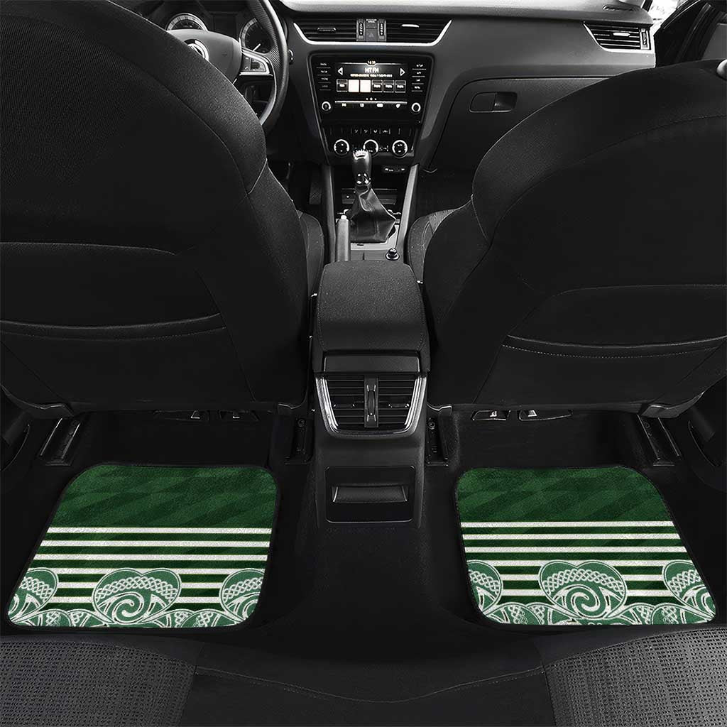 Personalized Celtic Cross Shamrock Ireland Car Mats Celtic Knot with Shamrock