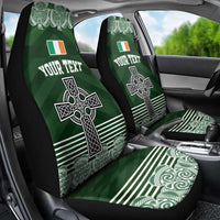 Personalized Celtic Cross Shamrock Ireland Car Seat Cover Celtic Knot with Shamrock