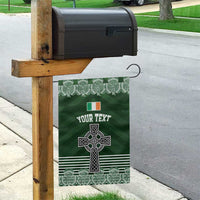 Personalized Celtic Cross Shamrock Ireland Garden Flag Celtic Knot with Shamrock
