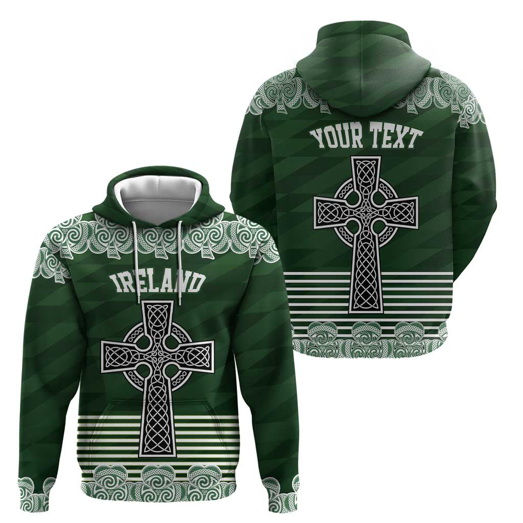 Personalized Celtic Cross Shamrock Ireland Hoodie Celtic Knot with Shamrock