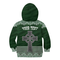 Personalized Celtic Cross Shamrock Ireland Kid Hoodie Celtic Knot with Shamrock