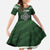 Personalized Celtic Cross Shamrock Ireland Kid Short Sleeve Dress Celtic Knot with Shamrock