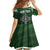Personalized Celtic Cross Shamrock Ireland Kid Short Sleeve Dress Celtic Knot with Shamrock