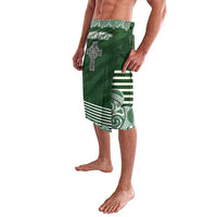 Personalized Celtic Cross Shamrock Ireland Lavalava Celtic Knot with Shamrock