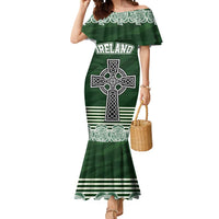 Personalized Celtic Cross Shamrock Ireland Mermaid Dress Celtic Knot with Shamrock