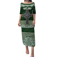 Personalized Celtic Cross Shamrock Ireland Puletasi Celtic Knot with Shamrock