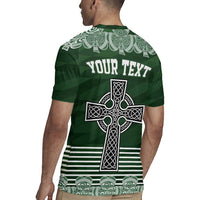 Personalized Celtic Cross Shamrock Ireland Rugby Jersey Celtic Knot with Shamrock