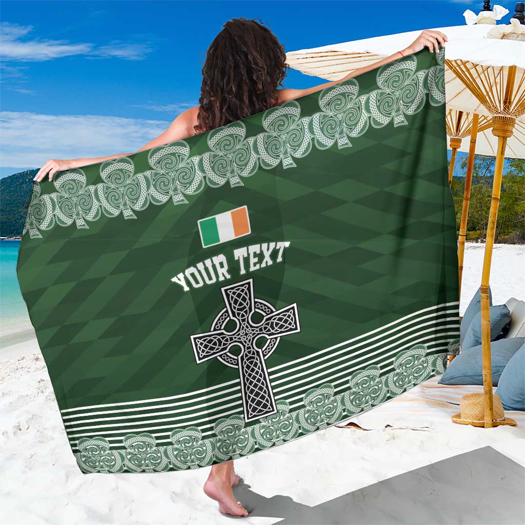Personalized Celtic Cross Shamrock Ireland Sarong Celtic Knot with Shamrock