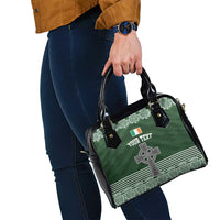 Personalized Celtic Cross Shamrock Ireland Shoulder Handbag Celtic Knot with Shamrock