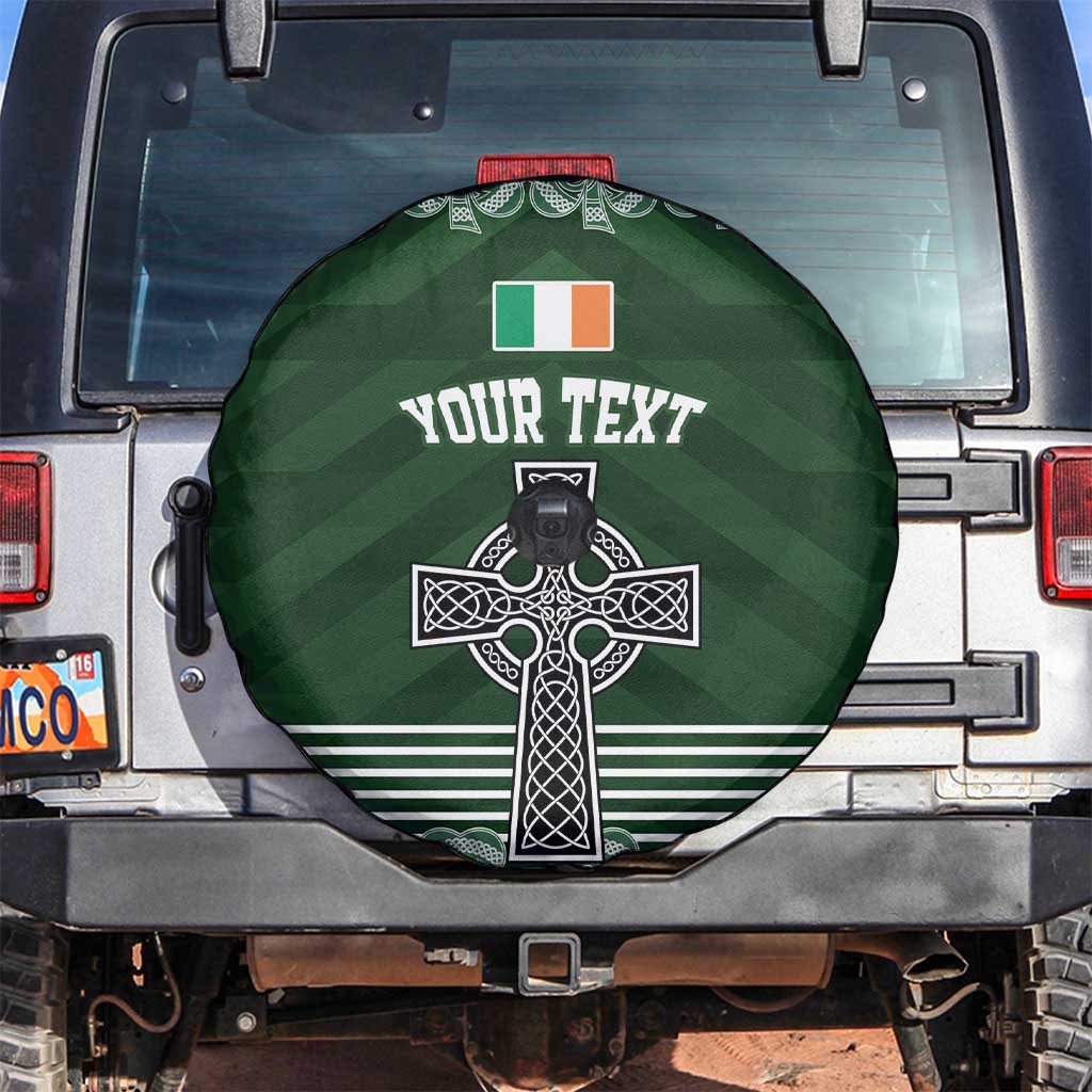 Personalized Celtic Cross Shamrock Ireland Spare Tire Cover Celtic Knot with Shamrock