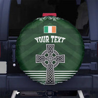 Personalized Celtic Cross Shamrock Ireland Spare Tire Cover Celtic Knot with Shamrock