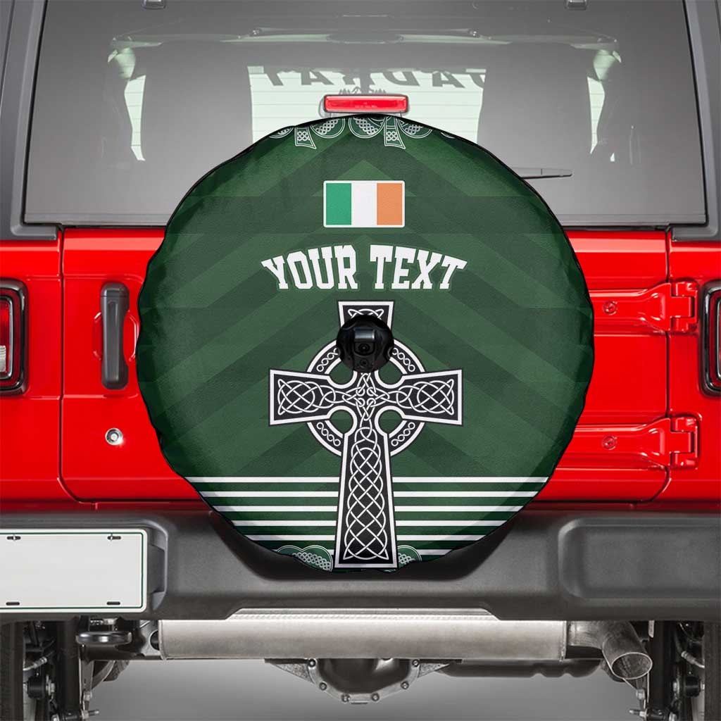 Personalized Celtic Cross Shamrock Ireland Spare Tire Cover Celtic Knot with Shamrock