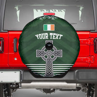Personalized Celtic Cross Shamrock Ireland Spare Tire Cover Celtic Knot with Shamrock