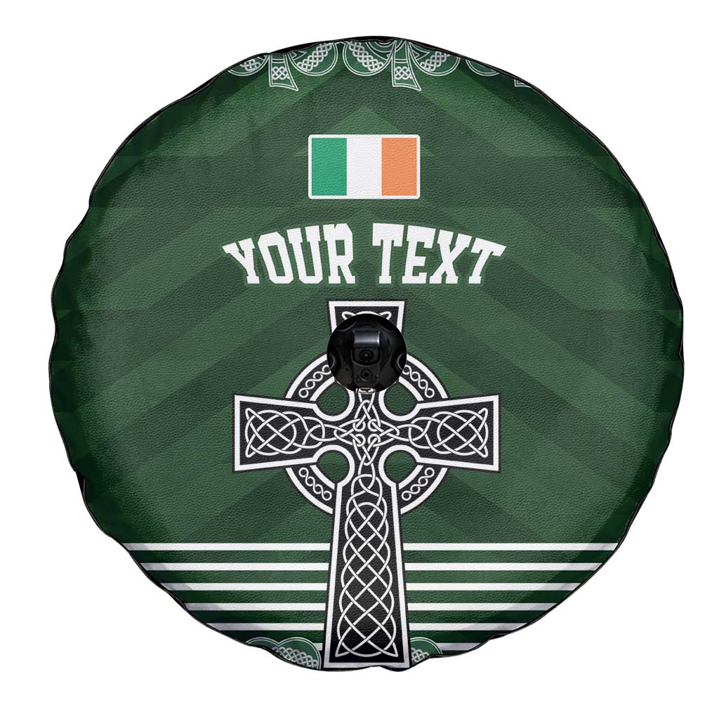 Personalized Celtic Cross Shamrock Ireland Spare Tire Cover Celtic Knot with Shamrock