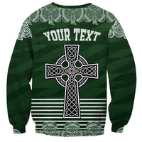 Personalized Celtic Cross Shamrock Ireland Sweatshirt Celtic Knot with Shamrock