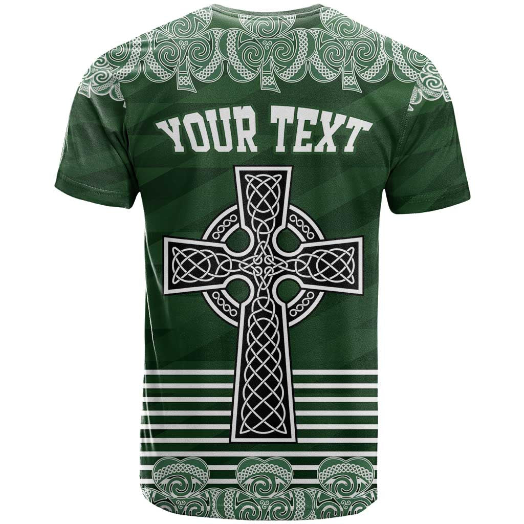 Personalized Celtic Cross Shamrock Ireland T Shirt Celtic Knot with Shamrock