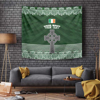 Personalized Celtic Cross Shamrock Ireland Tapestry Celtic Knot with Shamrock