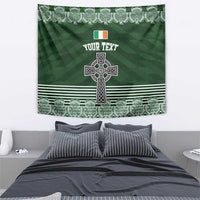 Personalized Celtic Cross Shamrock Ireland Tapestry Celtic Knot with Shamrock