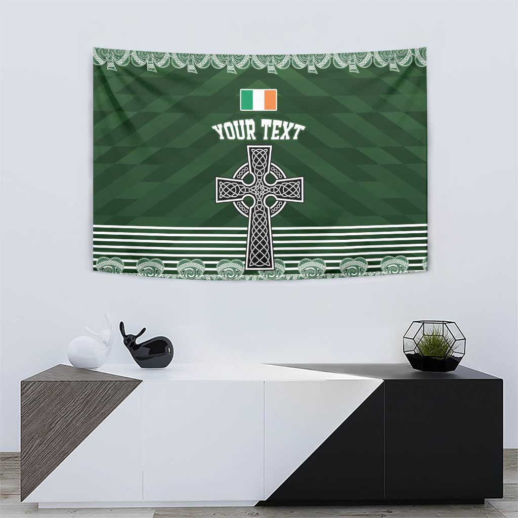 Personalized Celtic Cross Shamrock Ireland Tapestry Celtic Knot with Shamrock