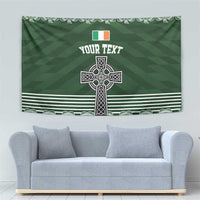 Personalized Celtic Cross Shamrock Ireland Tapestry Celtic Knot with Shamrock
