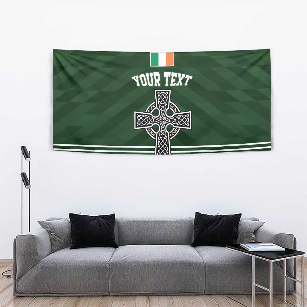 Personalized Celtic Cross Shamrock Ireland Tapestry Celtic Knot with Shamrock