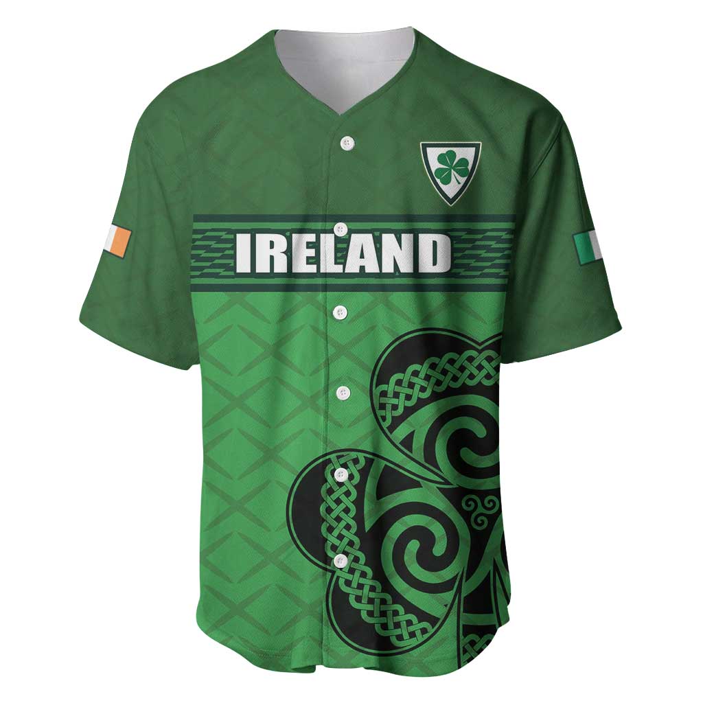 Custom Ireland Football Baseball Jersey Celtic Knot with Shamrock