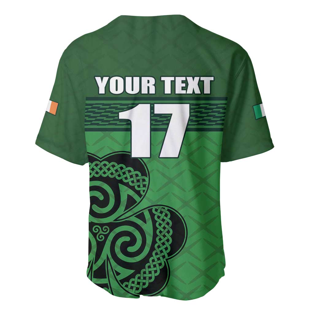 Custom Ireland Football Baseball Jersey Celtic Knot with Shamrock