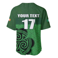 Custom Ireland Football Baseball Jersey Celtic Knot with Shamrock