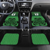 Custom Ireland Football Car Mats Celtic Knot with Shamrock