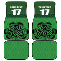 Custom Ireland Football Car Mats Celtic Knot with Shamrock