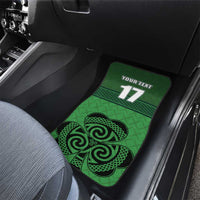Custom Ireland Football Car Mats Celtic Knot with Shamrock
