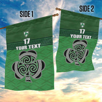 Custom Ireland Football Garden Flag Celtic Knot with Shamrock