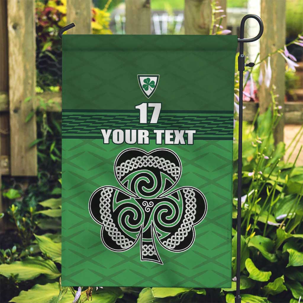 Custom Ireland Football Garden Flag Celtic Knot with Shamrock