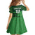 Custom Ireland Football Kid Short Sleeve Dress Celtic Knot with Shamrock