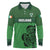 Custom Ireland Football Long Sleeve Polo Shirt Celtic Knot with Shamrock