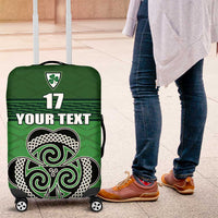 Custom Ireland Football Luggage Cover Celtic Knot with Shamrock